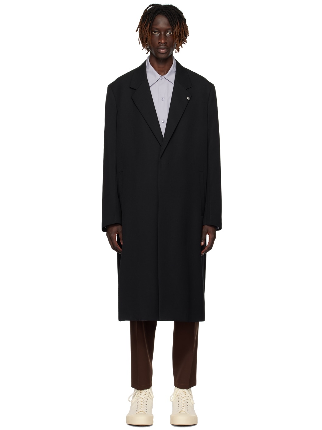 Black Tailored Coat - 1