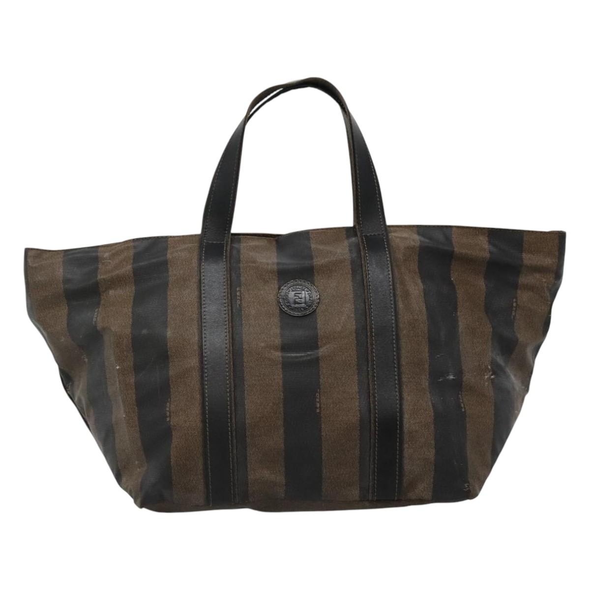 FENDI Pecan Canvas Hand Bag Coated Canvas Brown - 2
