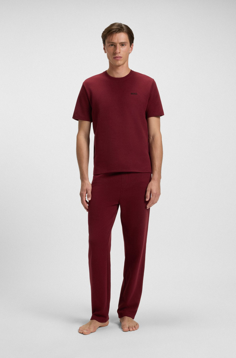 BOSS EMBROIDERED-LOGO PYJAMA BOTTOMS IN A COTTON BLEND outlook