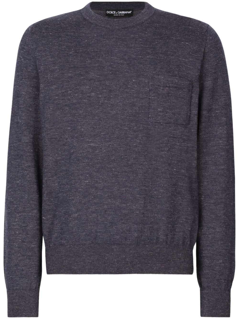 mÃ©lange-effect crew-neck jumper - 1