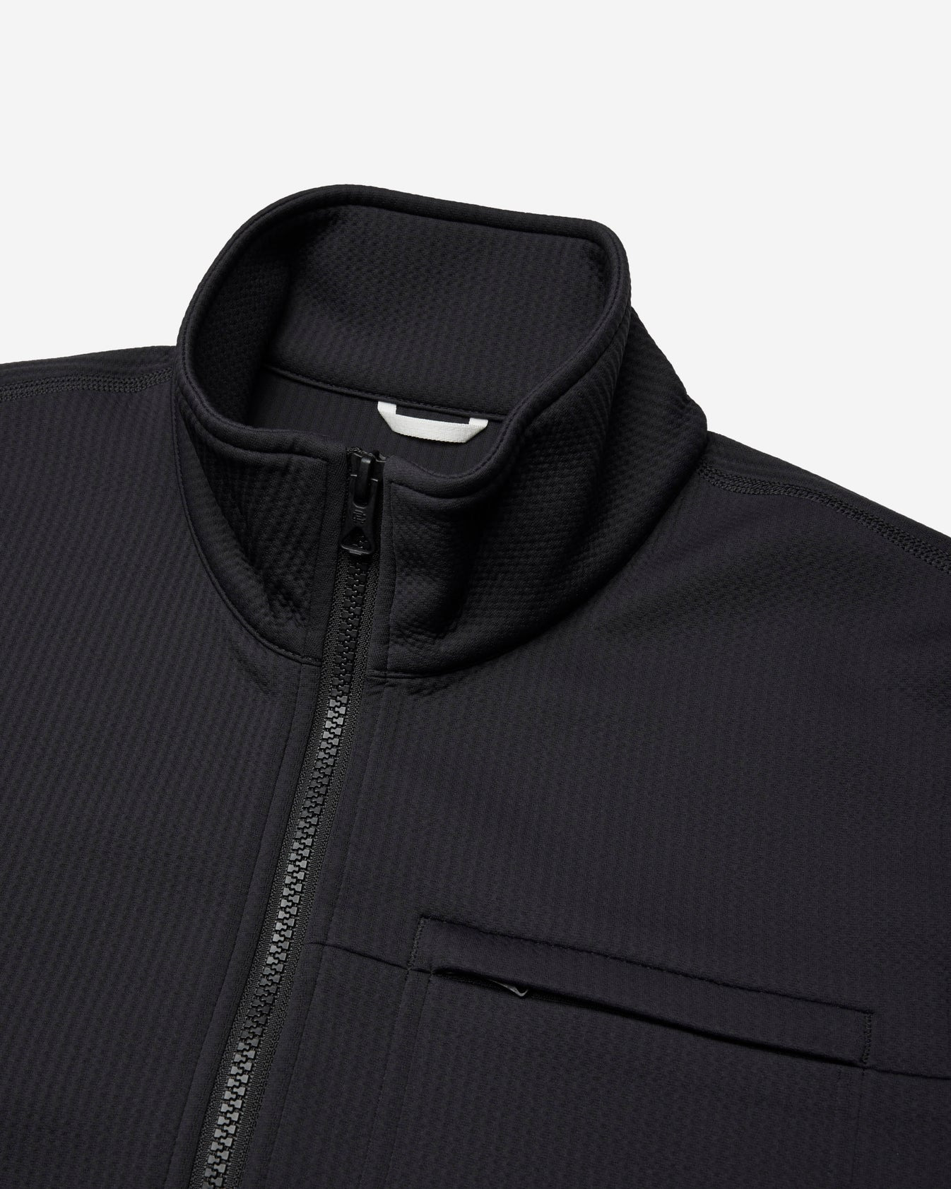 Double Knit Rally Quarter Zip Black - 3