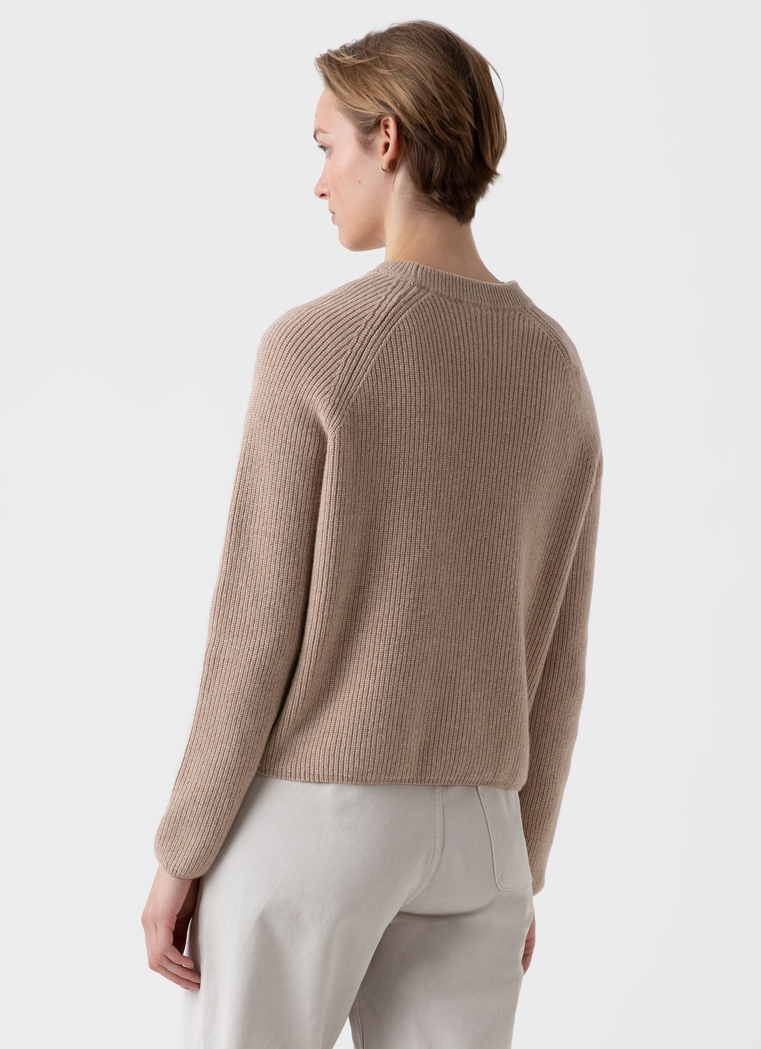 Wool Cashmere Rib Jumper - 4