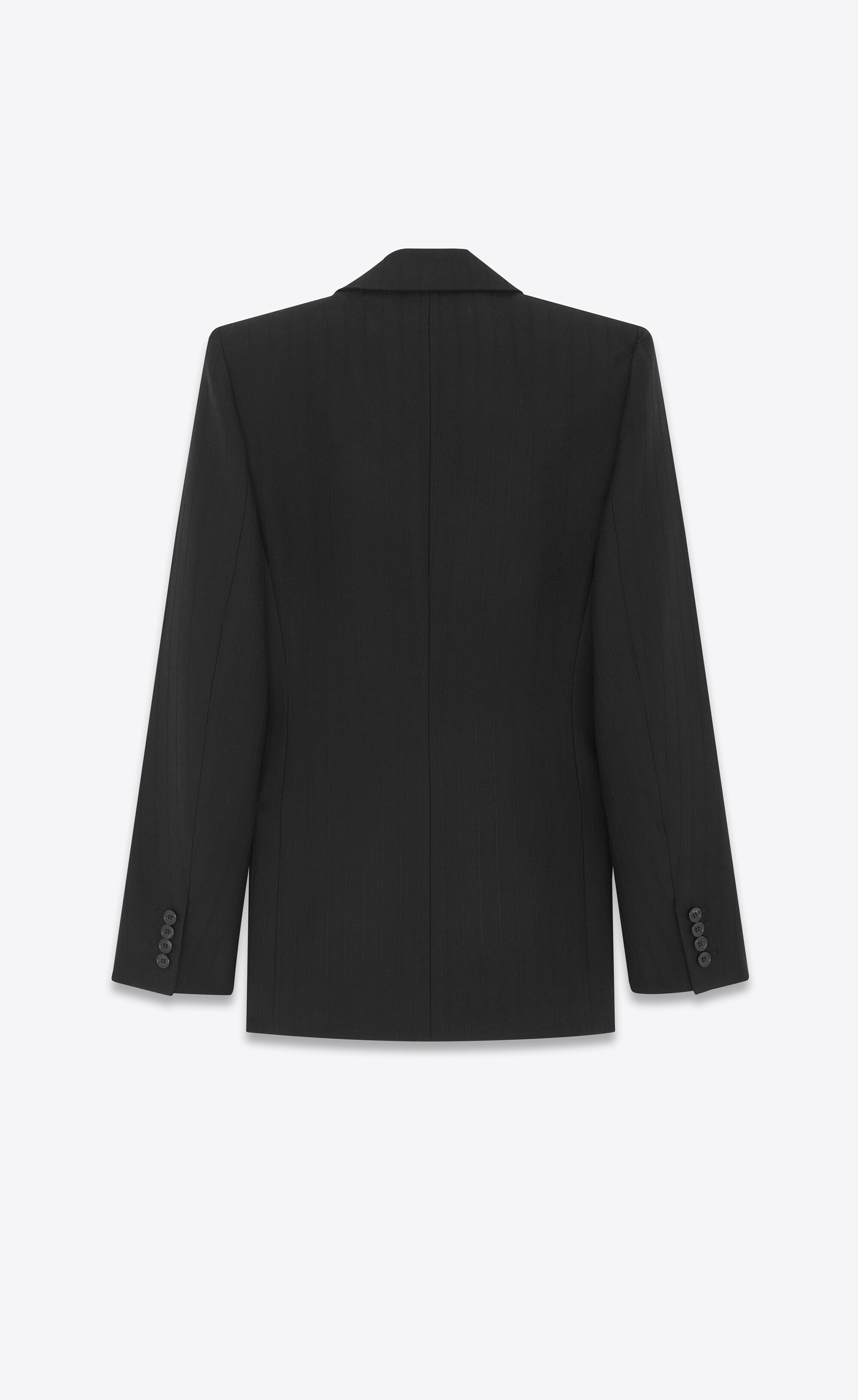Grain de Poudre wool single-breasted blazer - 3