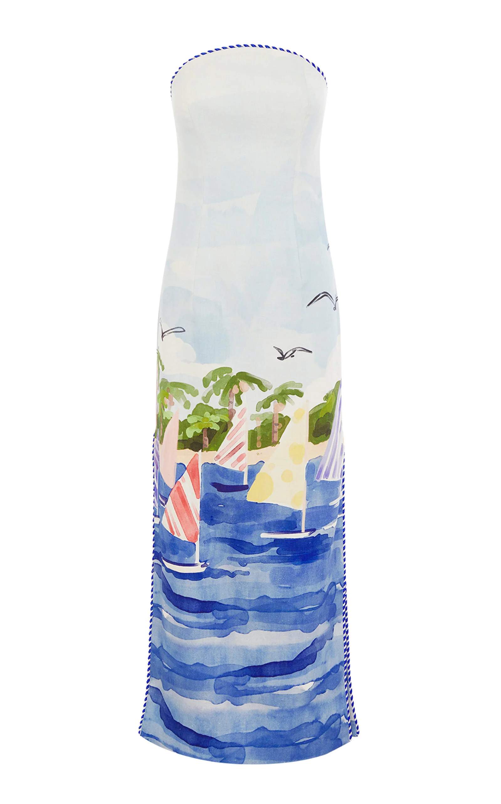 Ava Bustier Maxi Dress print - 1