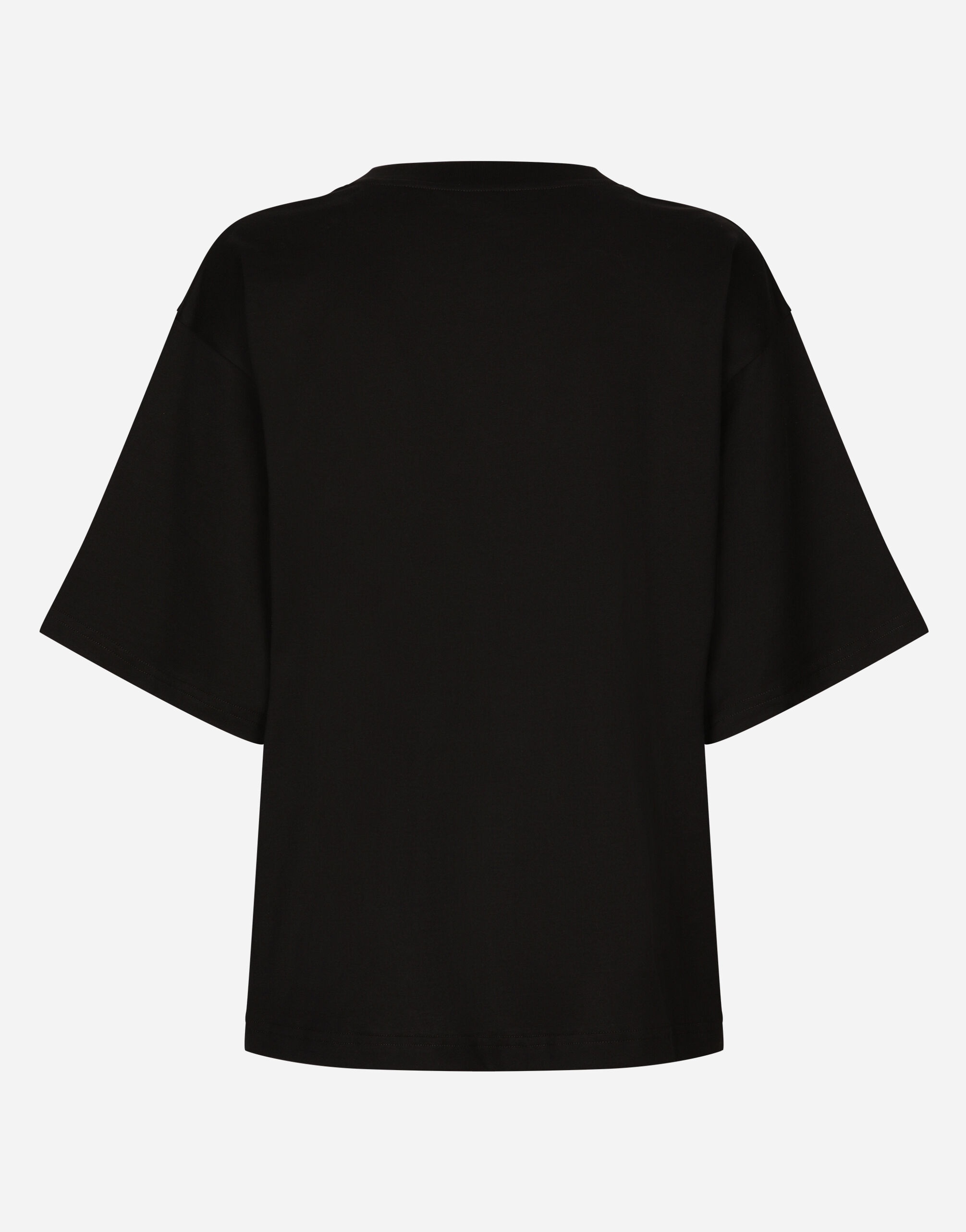 Short-sleeved cotton T-shirt with Dolce&Gabbana lettering - 2