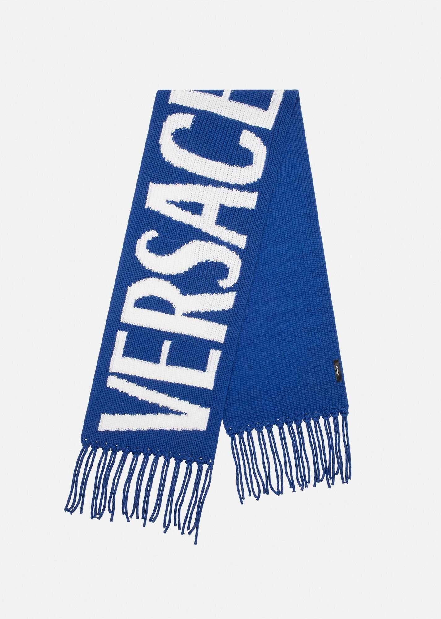 Logo Wool Intarsia Scarf - 1