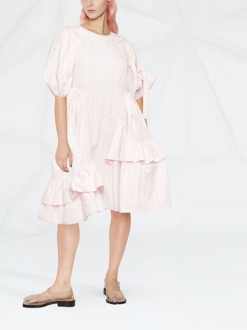 CECILIE BAHNSEN Danita ruffle-trim midi dress outlook