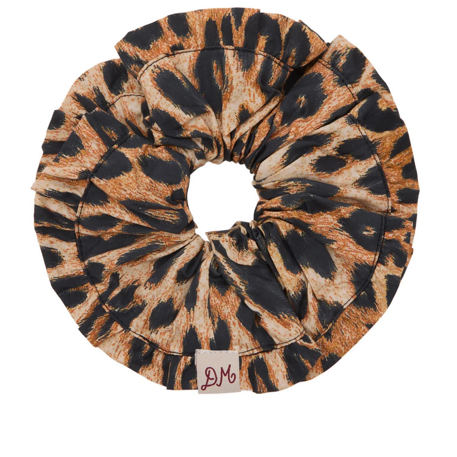Damson Madder Frill Edge Scrunchie - 1