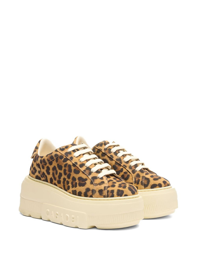CASADEI Malesia Nexus leopard-print platform sneakers outlook