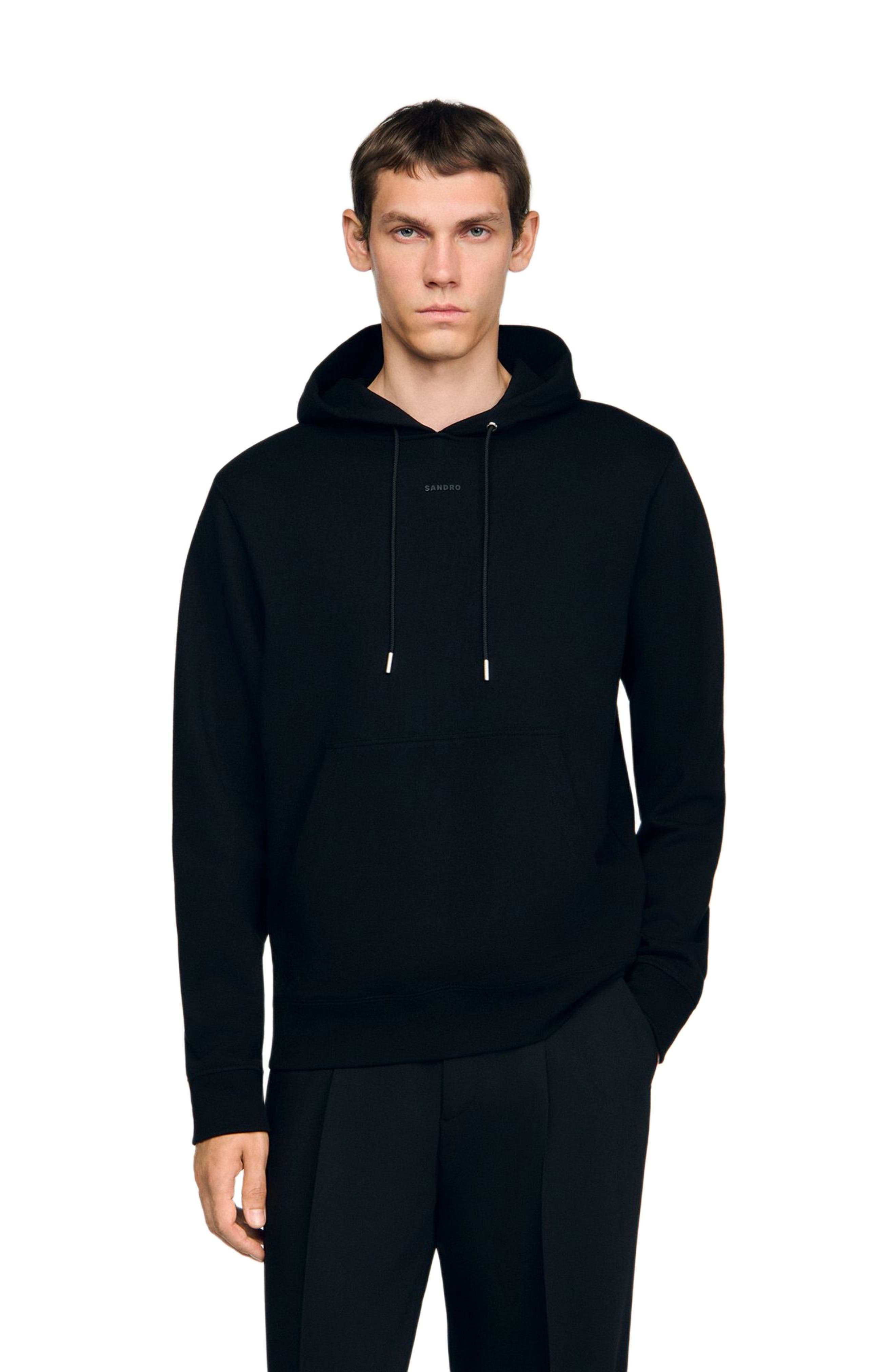 SANDRO Logo hoodie in Black at Nordstrom - 3