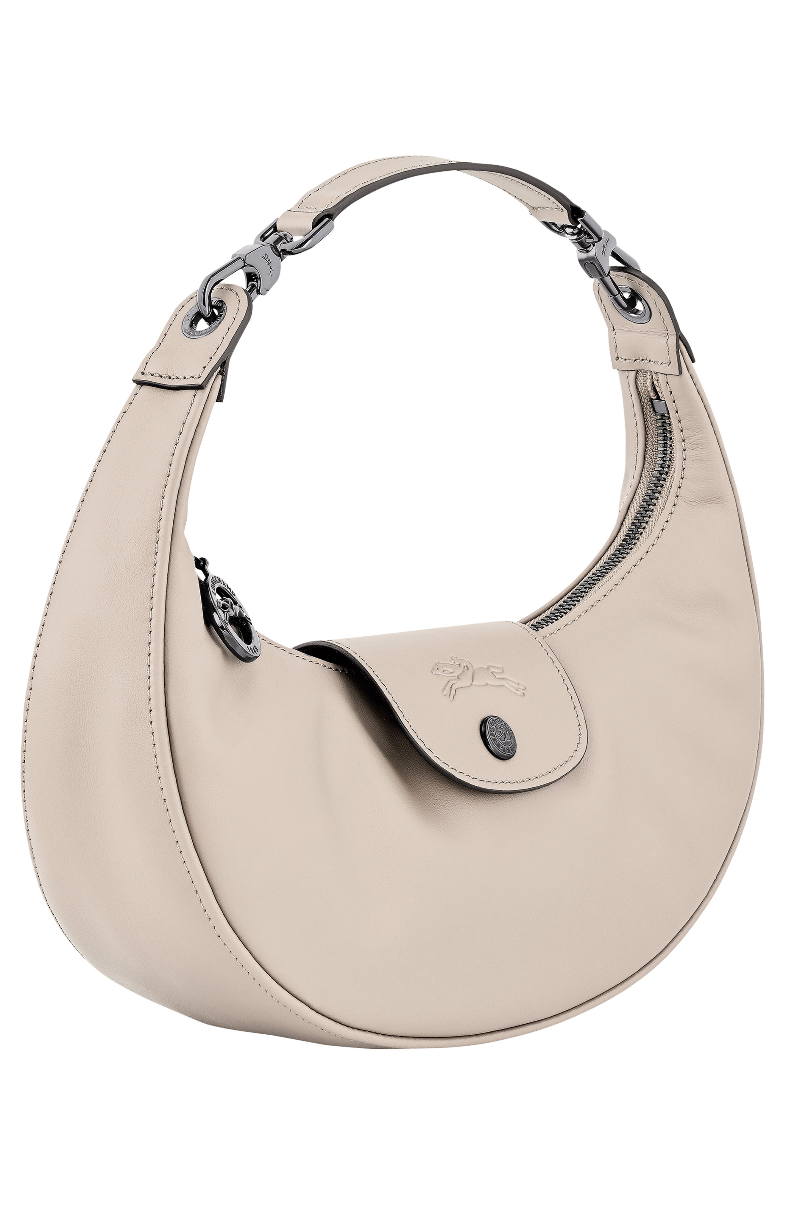 Longchamp Le Pliage Xtra Round Leather Top Handle Bag in Paper at Nordstrom - 4