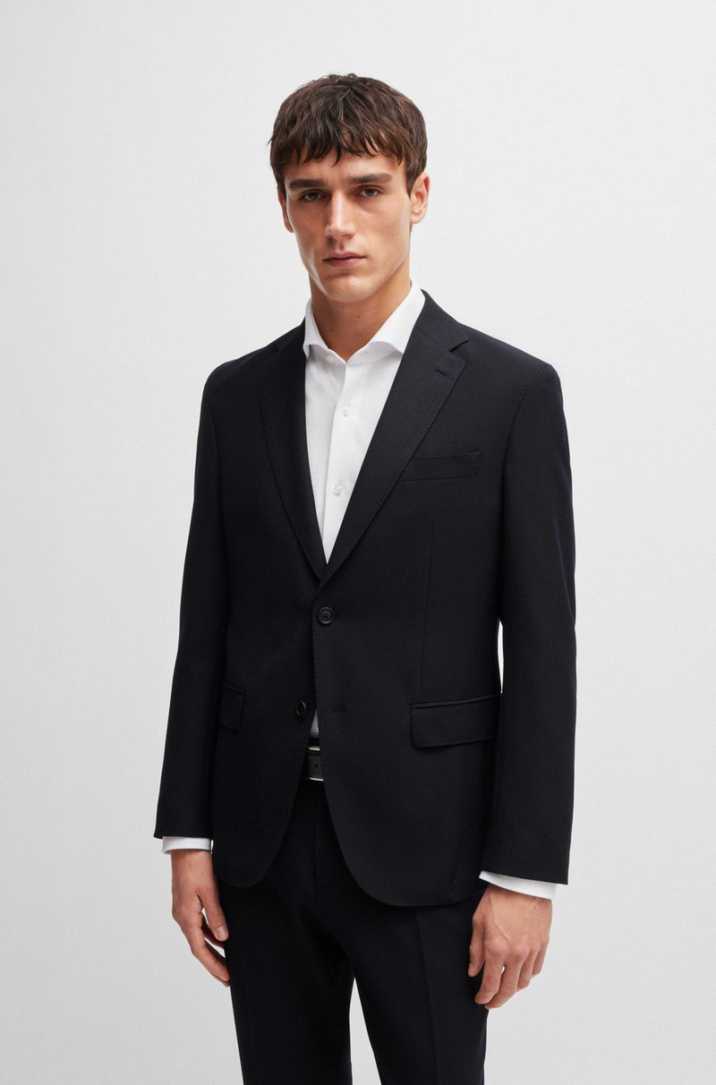 SLIM-FIT SUIT IN MICRO-PATTERNED PERFORMANCE FABRIC 2