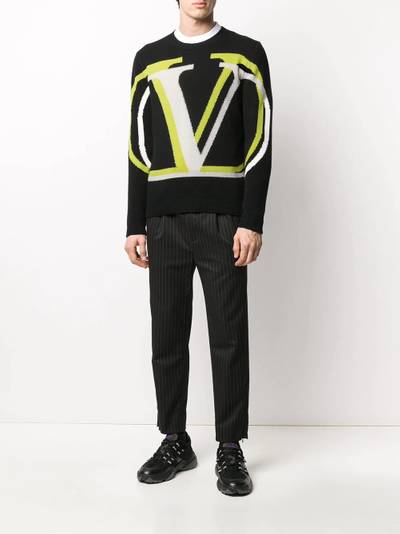 Valentino VLOGO intarsia jumper outlook