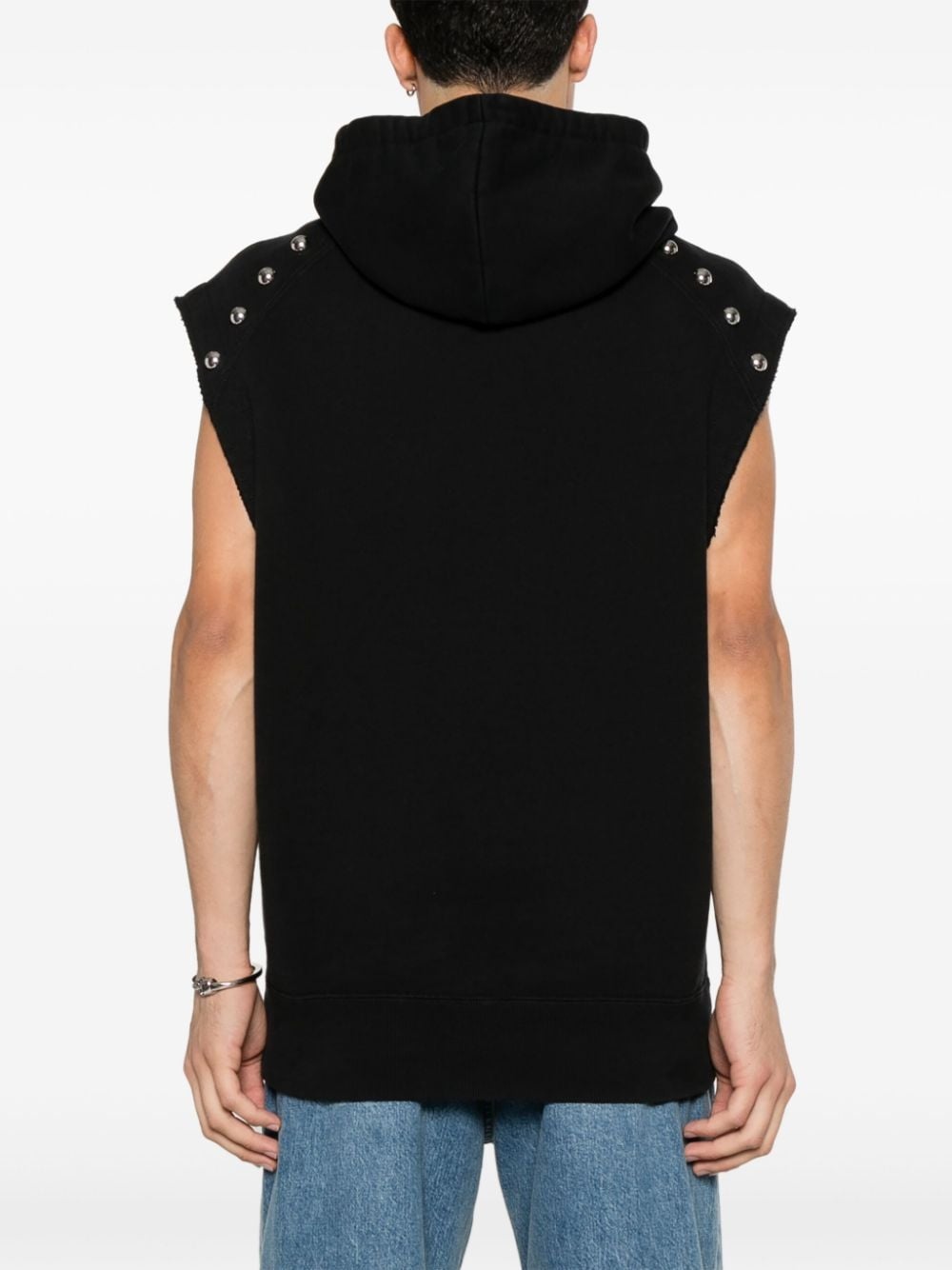 stud-embellished hoodie - 4