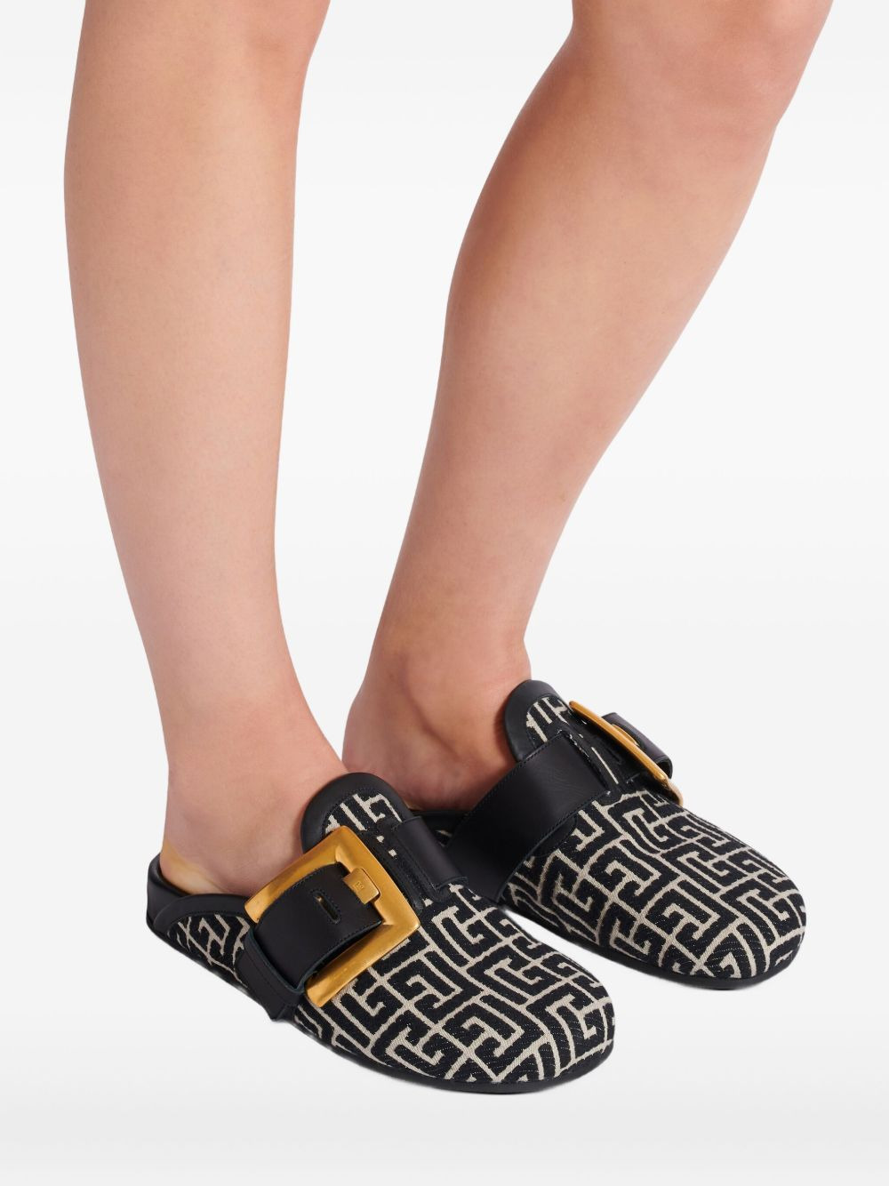 monogram-pattern slippers - 7
