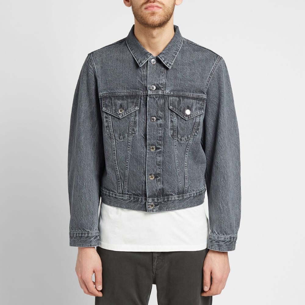 Helmut Lang Mid Stone Denim Trucker Jacket - 3