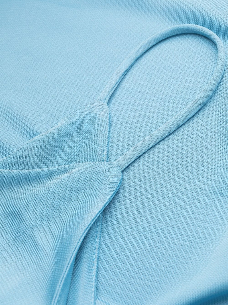 one-shoulder jersey-knit dress 7
