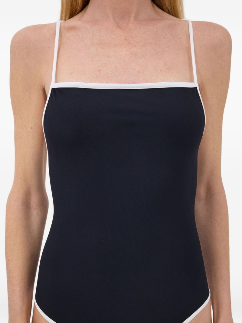 Loulou de Saison Itak square-neck criss-cross swimsuit outlook