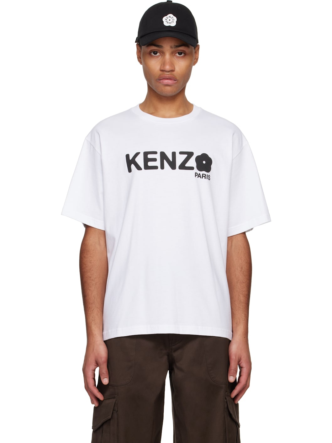 White Kenzo Paris Oversize Boke Flower 2.0 T-shirt - 1