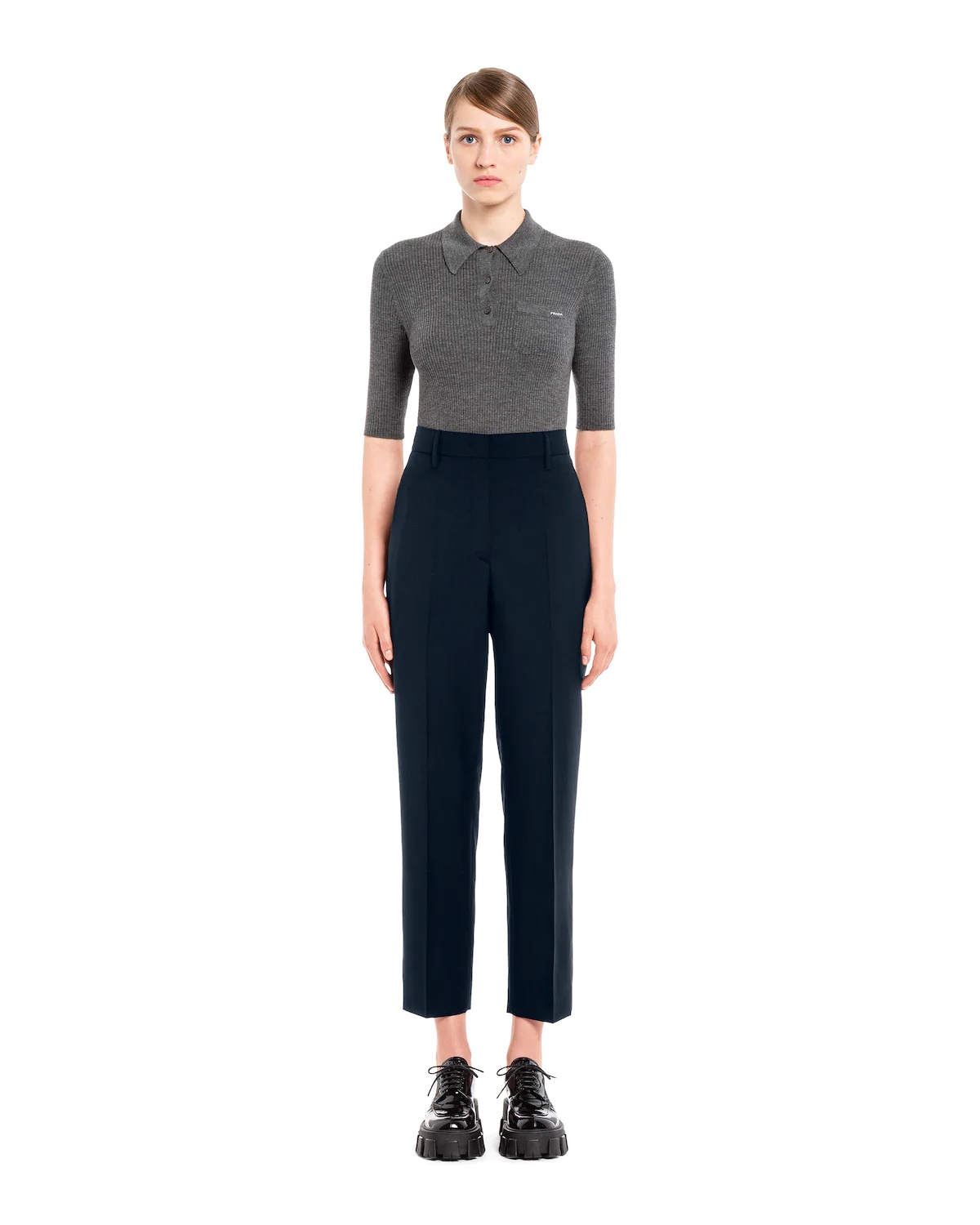Printed light wool trousers - 2