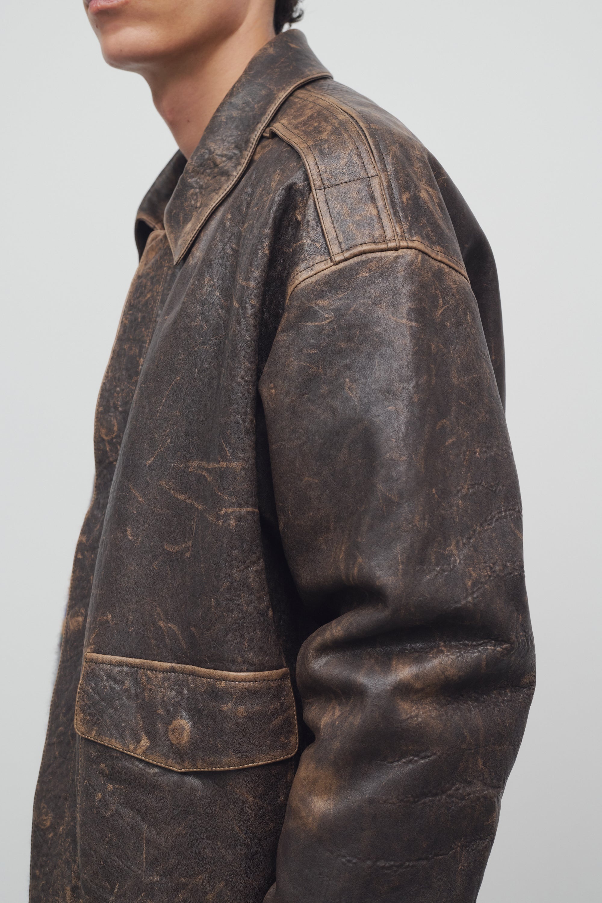 Orwell Jacket in Leather - 6