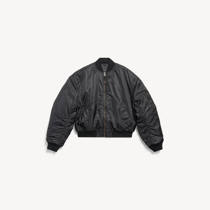 Men's Standard Bomber Jacket in Black 1