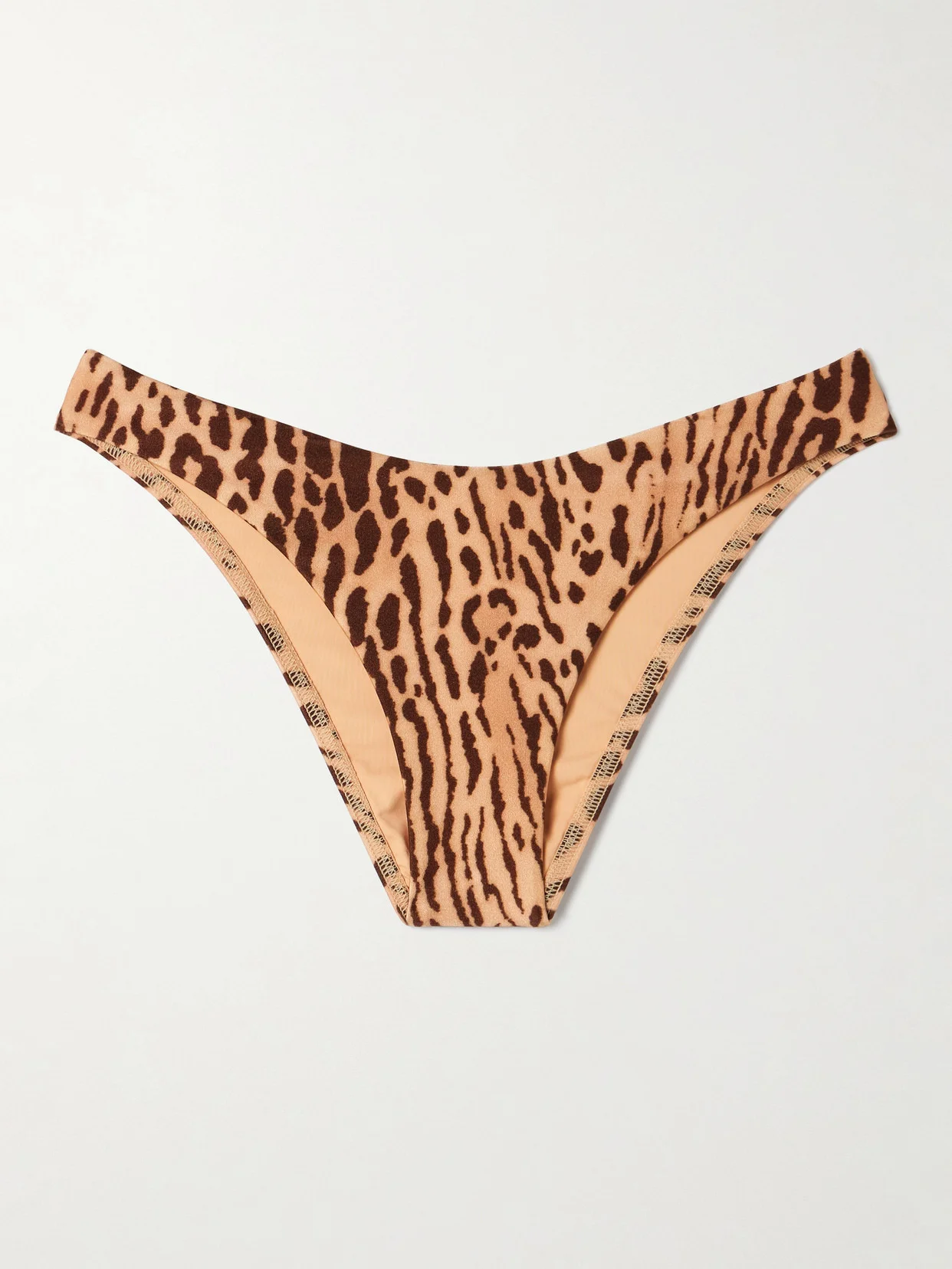 Cascadian Whipstitched Leopard-print Bikini Briefs - 1