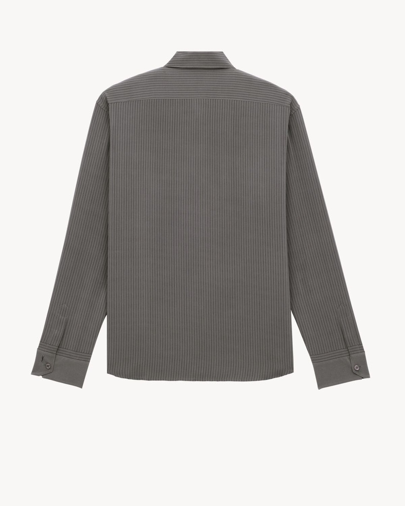 SAINT LAURENT CASSANDRE SHIRT IN STRIPED SILK outlook