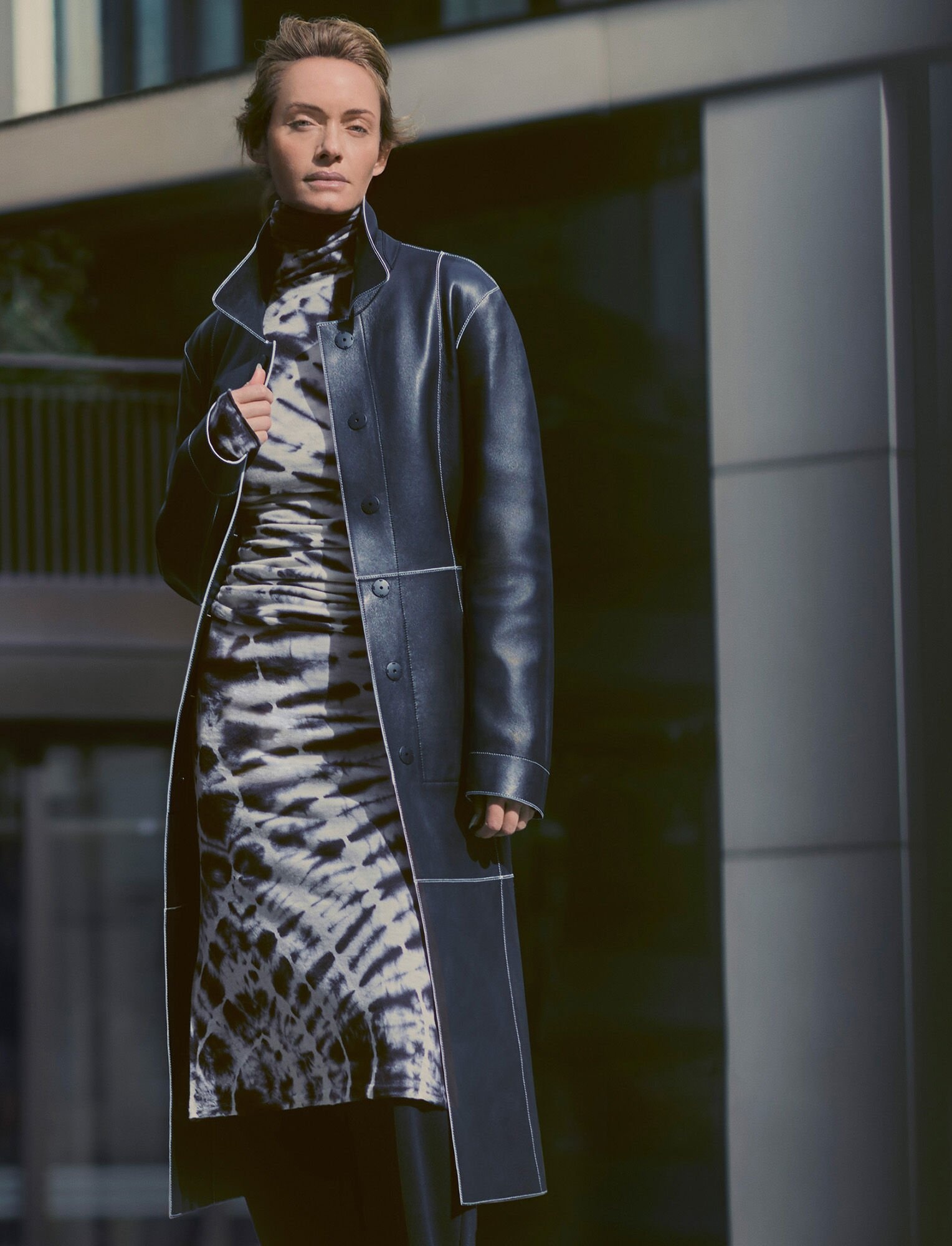 Bonded Leather Lancry Coat - 8