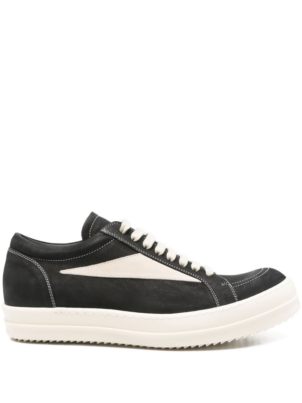 panelled lace-up trainers - 1