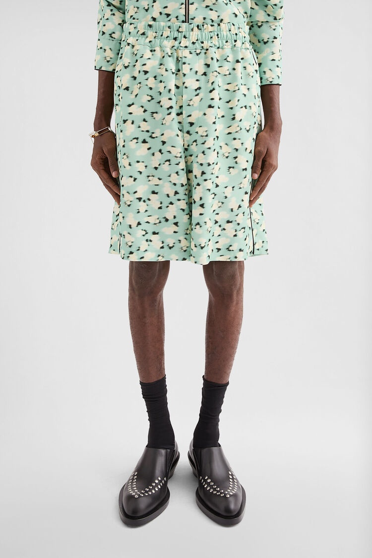 Fluid Viscose Printed Shorts - 3