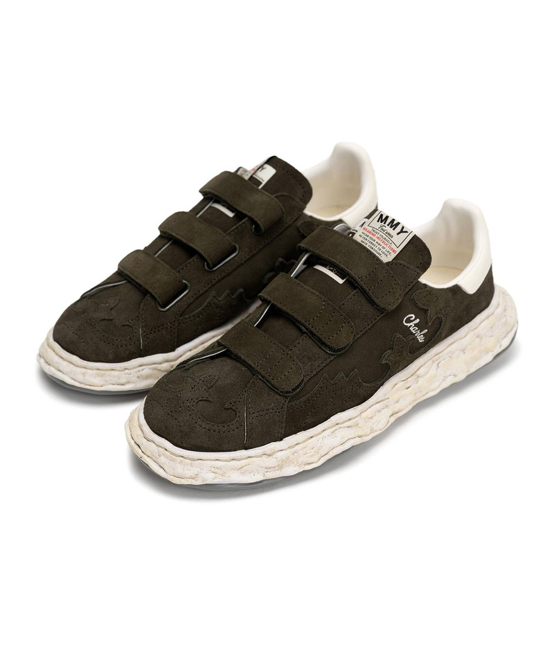"CHARLES"OG Sole Western Detail Suede Low-top Verclo Sneaker 22
