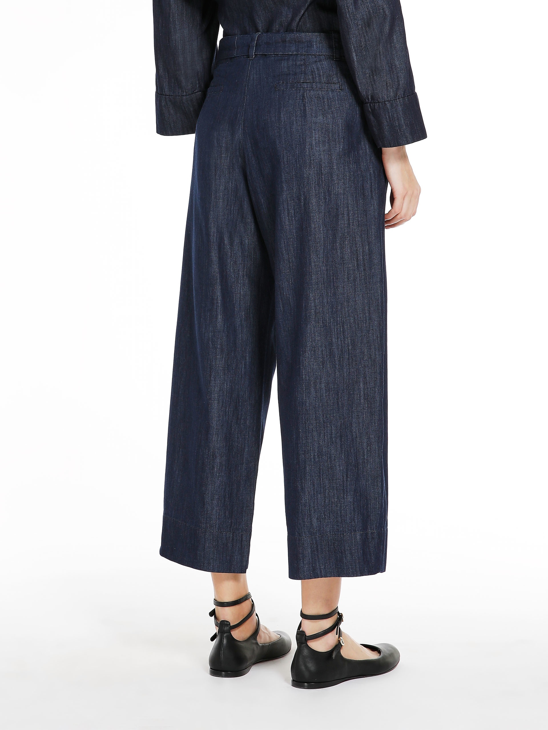 BISOUS Cotton denim trousers - 4