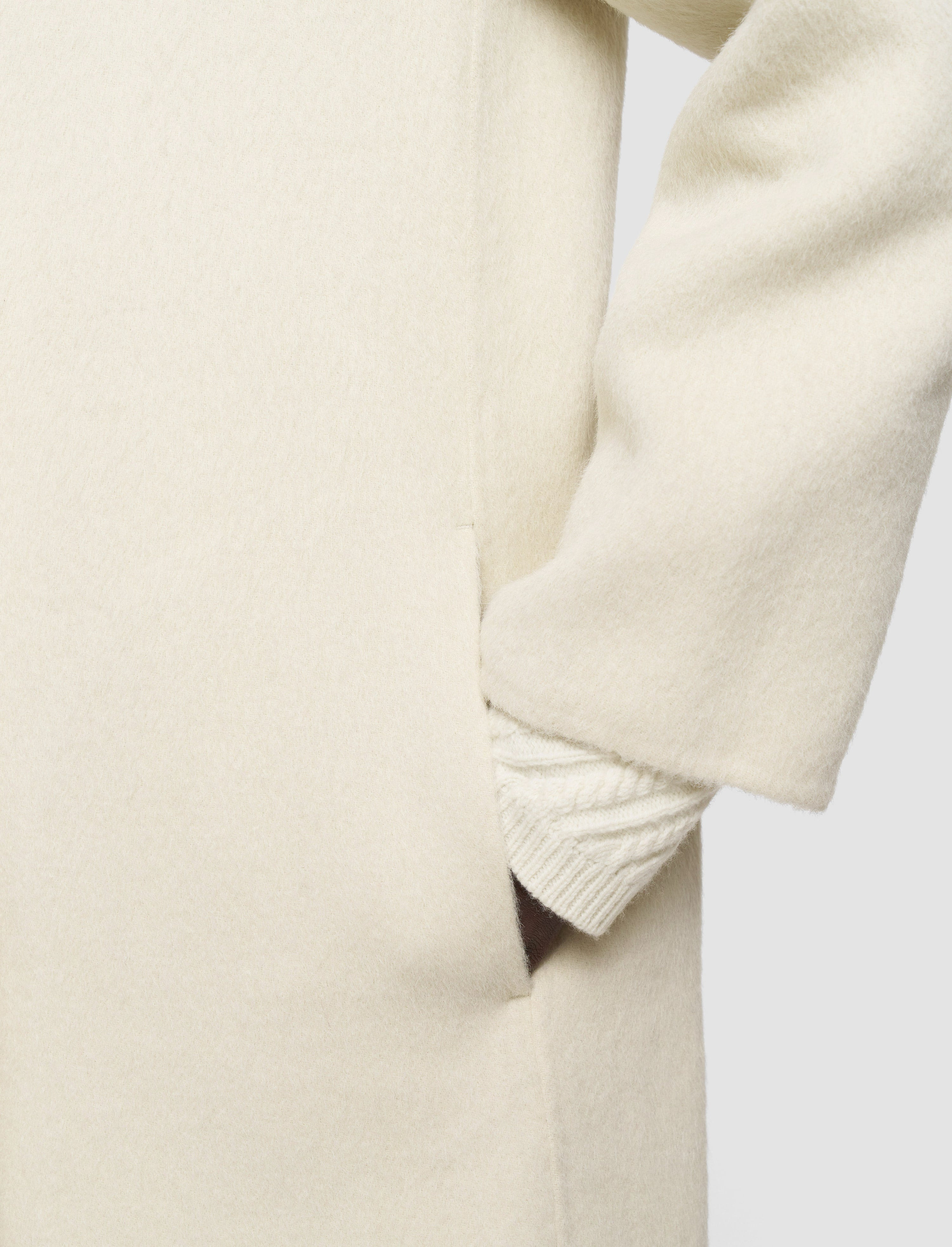 Yves Brushed Double Face Alpaca Coat - 4