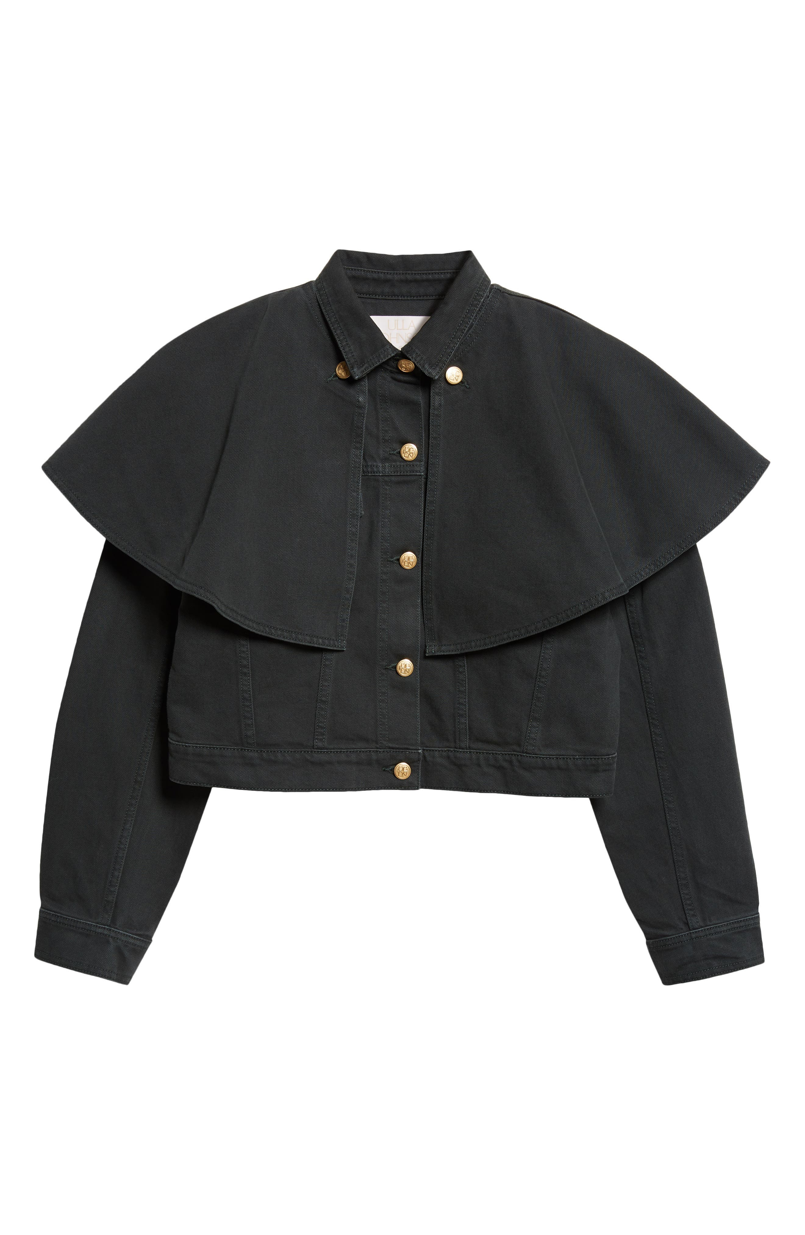Ulla Johnson The Agata Cape Denim Jacket in Hunter at Nordstrom - 7