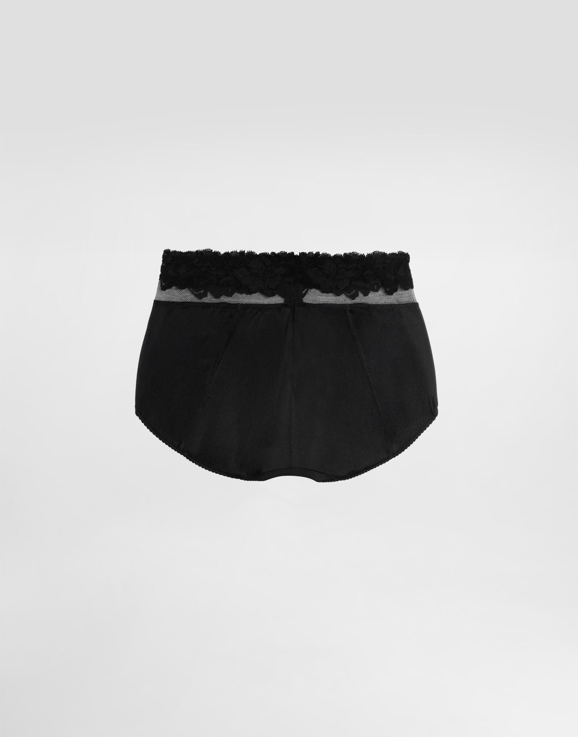 Tulle and satin briefs - 2