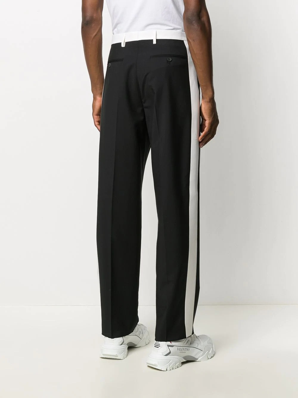 side-stripe tailored trousers - 4