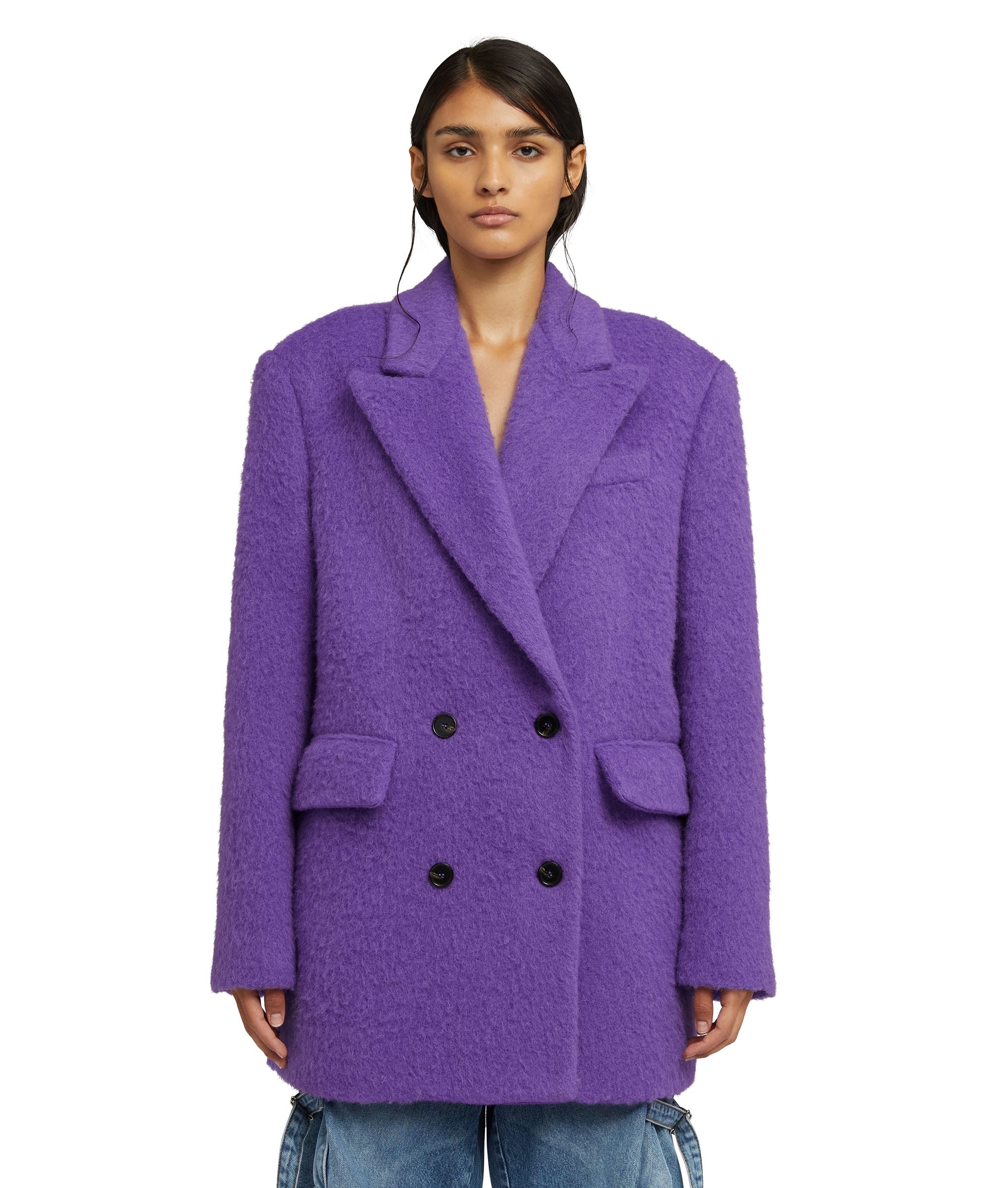 Double-breasted jacket with  "Diagonal Pure Wool" workmanship - 2