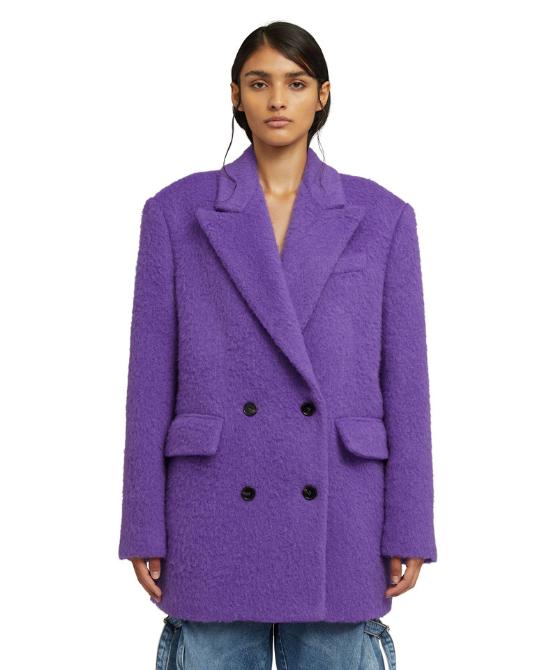 MSGM Double-breasted jacket with  "Diagonal Pure Wool" workmanship outlook
