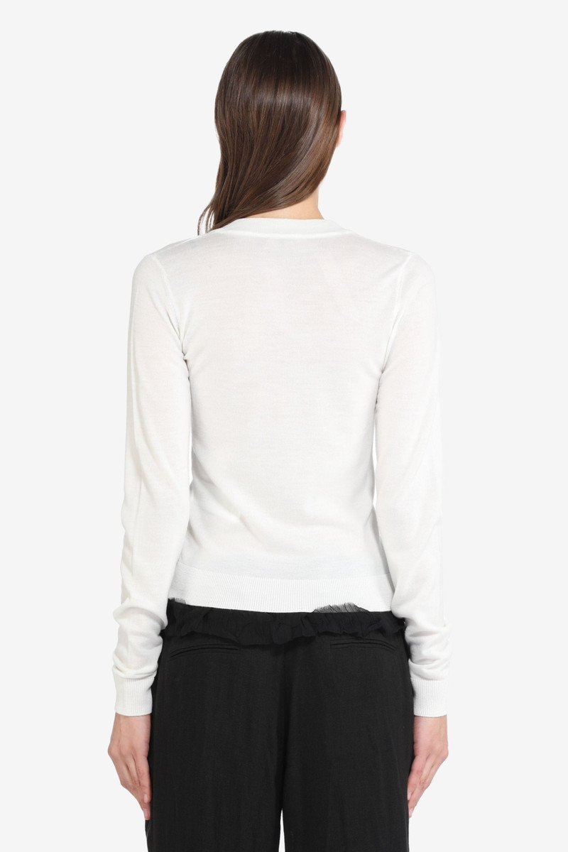 N°21 ORGANZA-TRIM WOOL CARDIGAN outlook