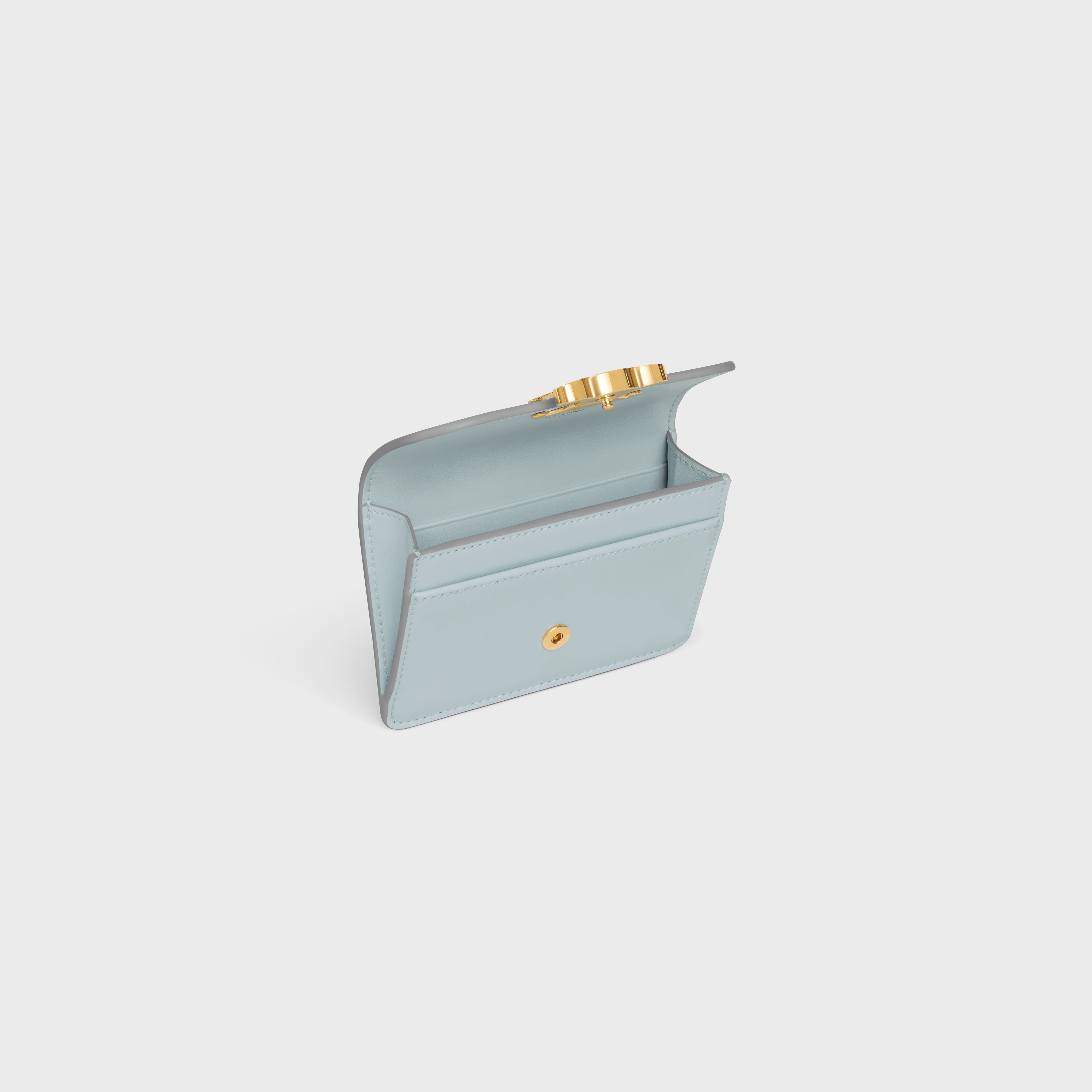 CARD HOLDER WITH FLAP TRIOMPHE IN Shiny calfskin - 4