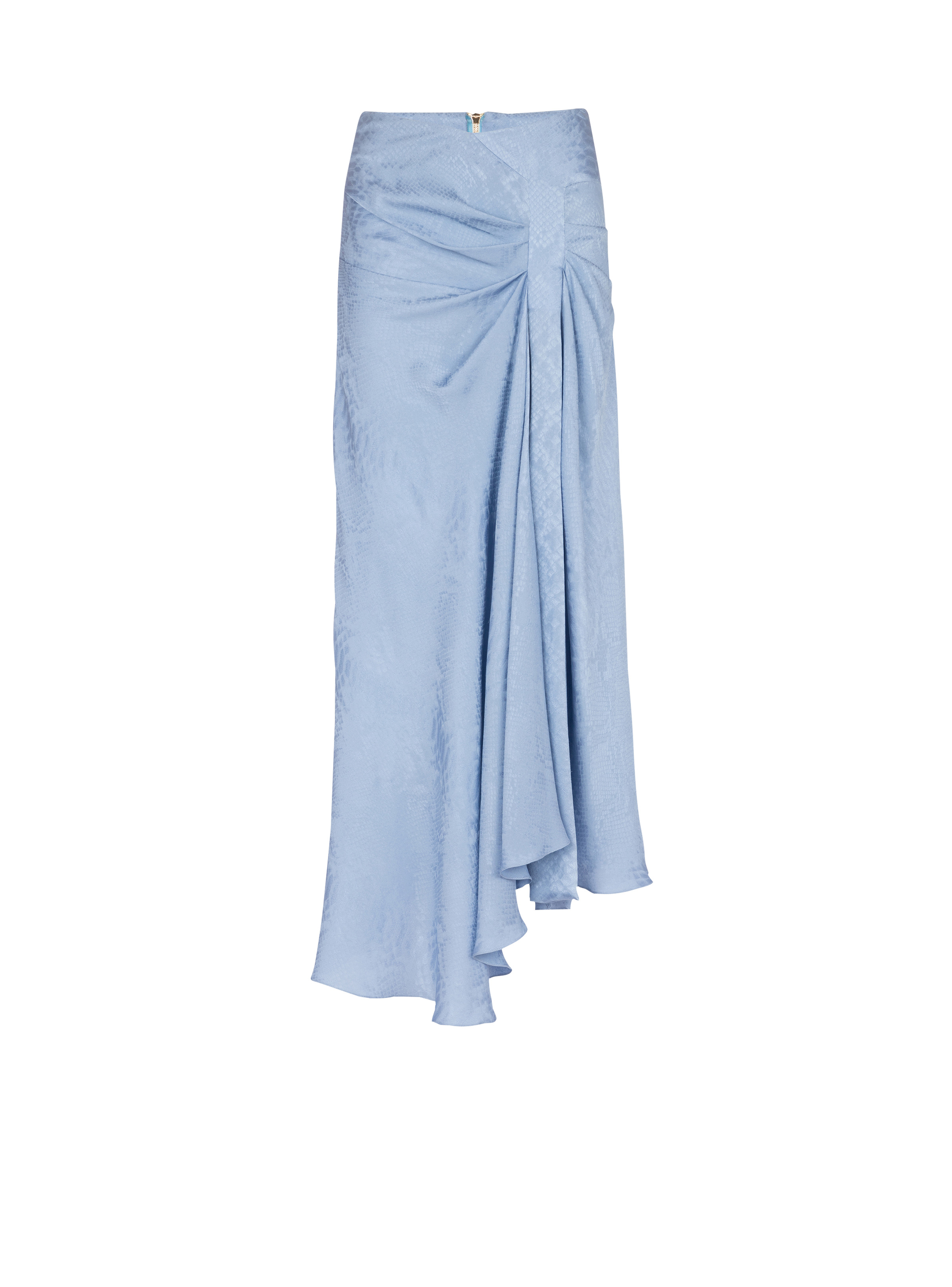 Snakeskin silk jacquard skirt - 1
