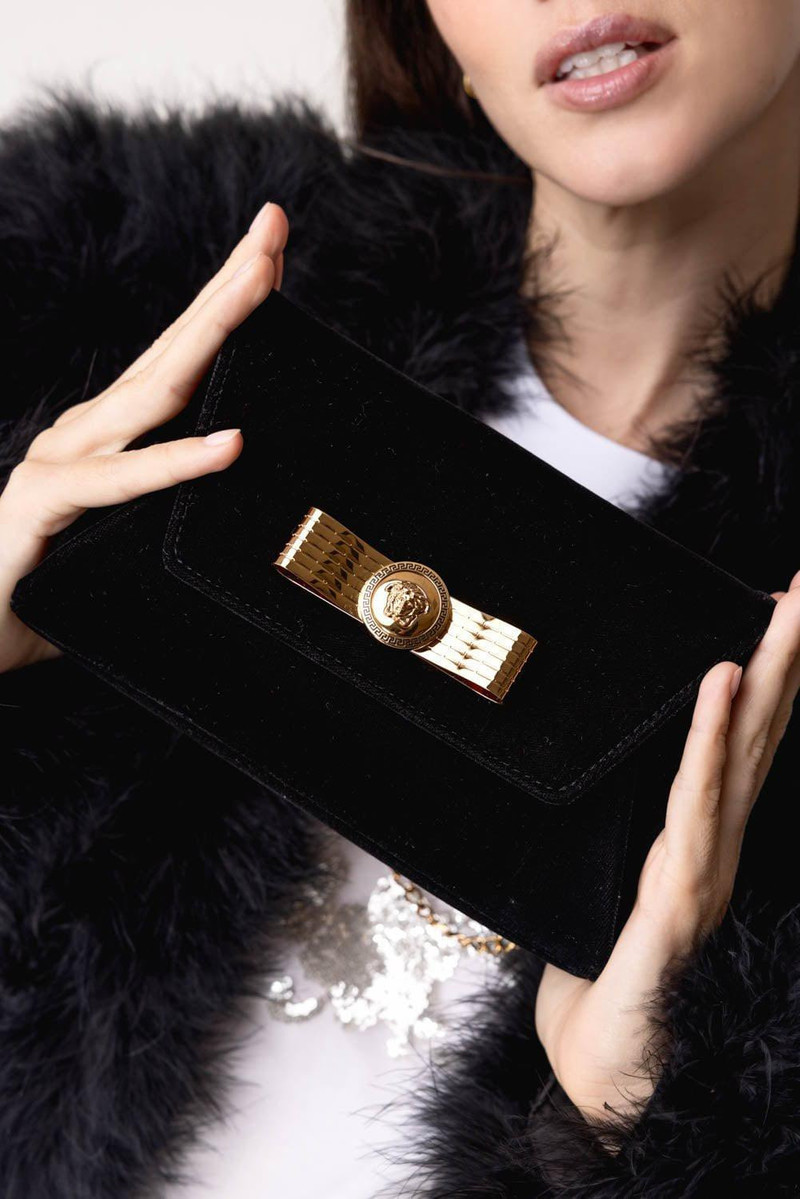 VERSACE Logo Clutch outlook