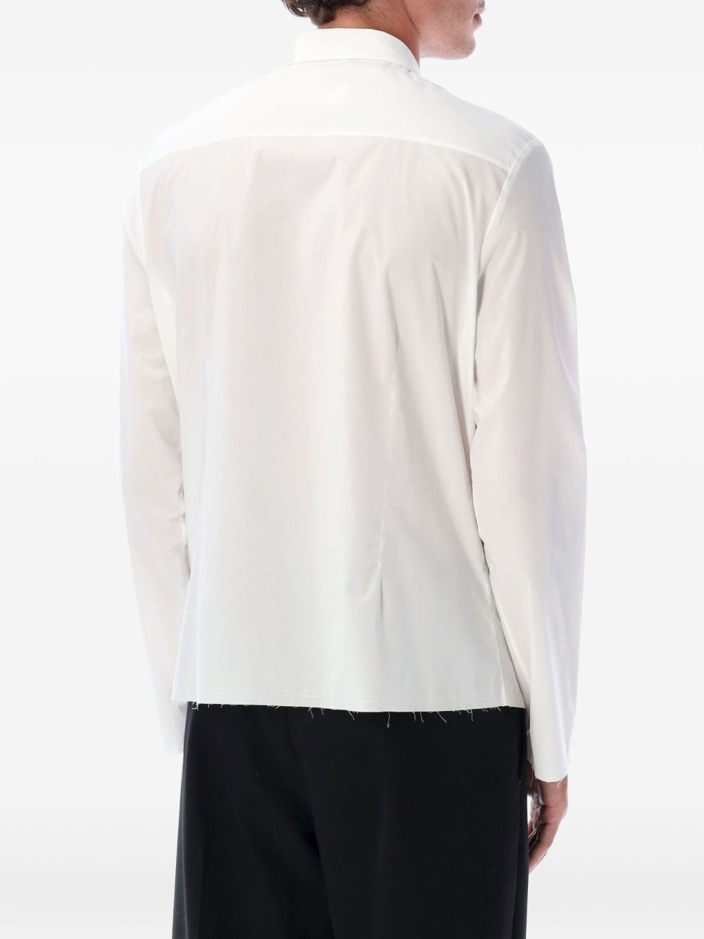 frayed-hem shirt - 2