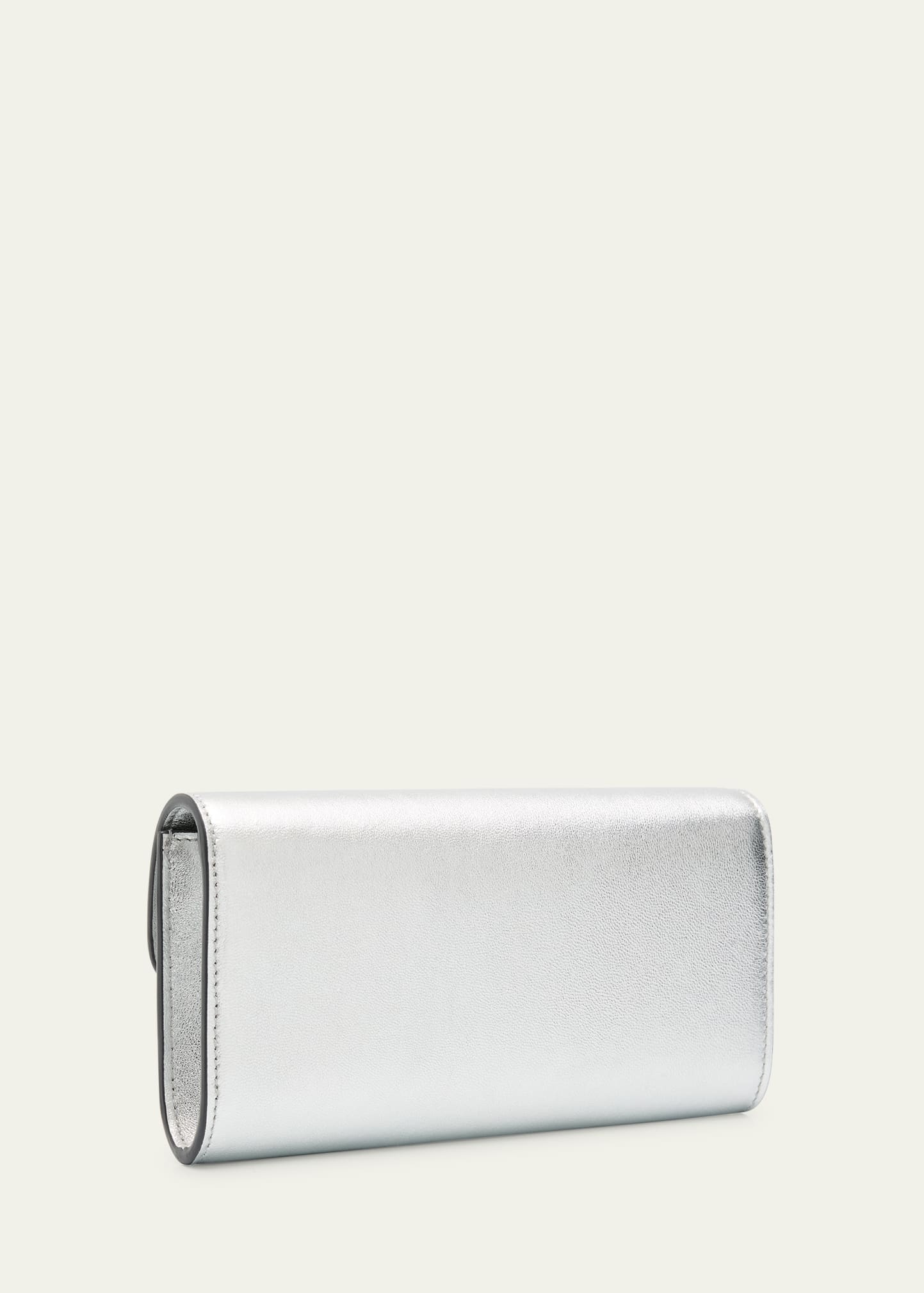 Bing Crystal Metallic Leather Wallet - 3