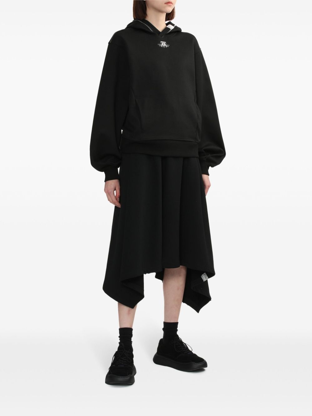 logo-embroidered hoodie - 2