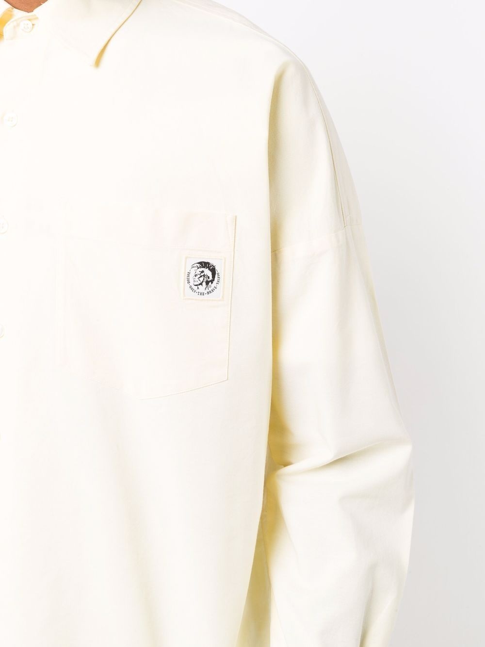 logo-embroidered shirt - 5