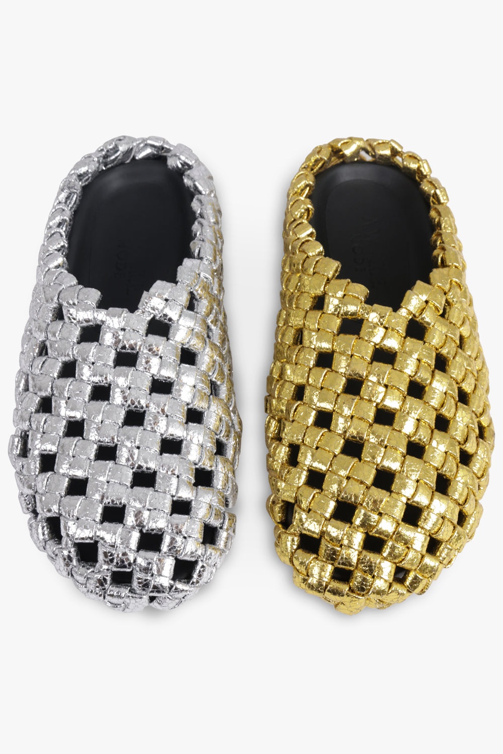 MISMATCHED WEAVE CLOG | SILVER/GOLD - 5
