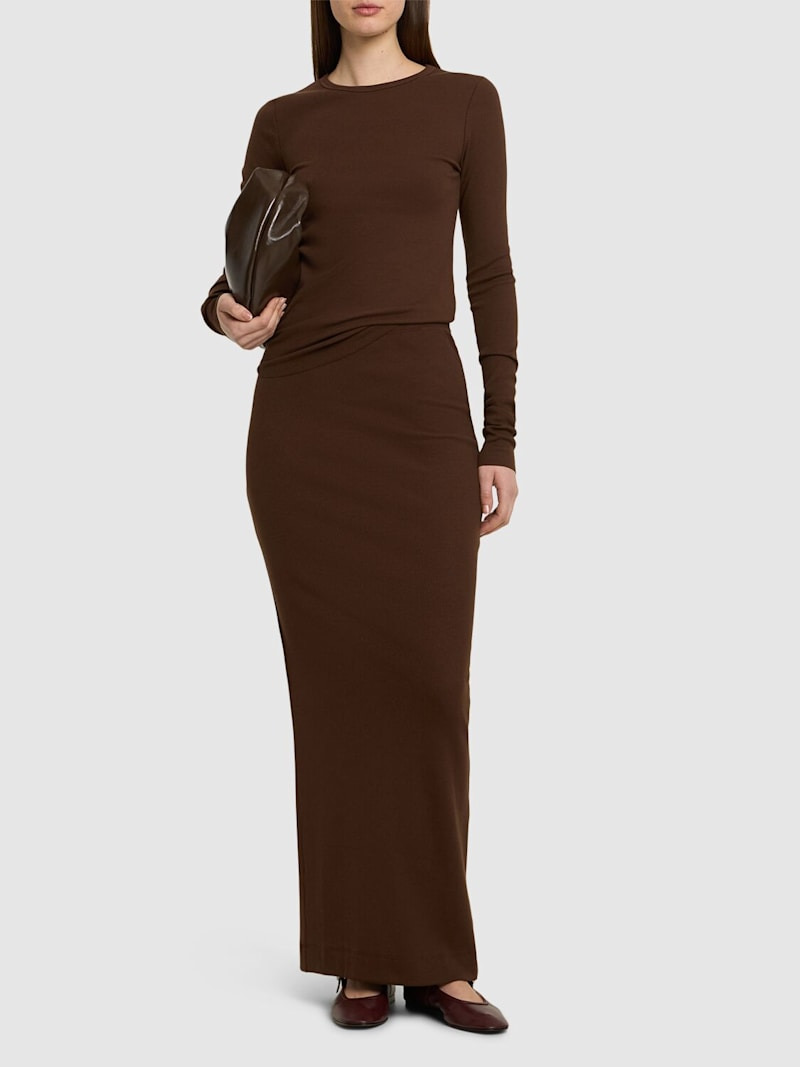 Emma jersey midi skirt - 2