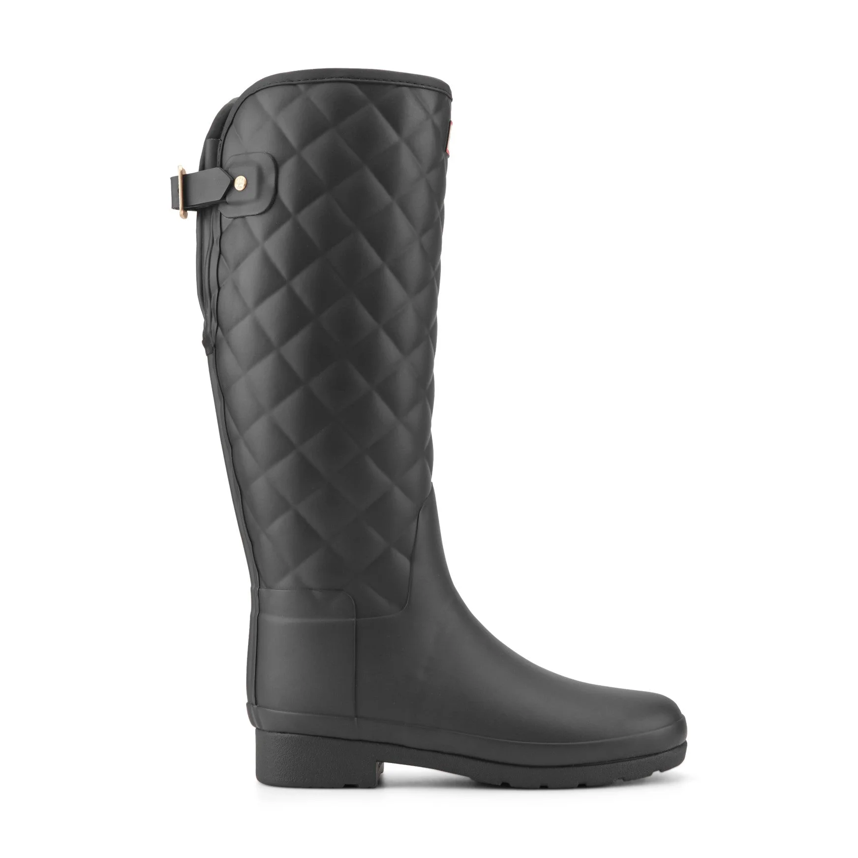 Women's Refined Adjustable Quilted Slim Fit Tall Rain Boots - 1